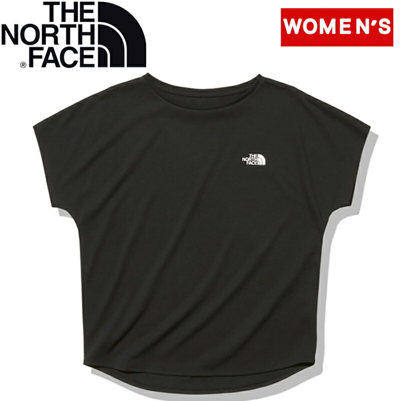 THE NORTH FACE(ザ・ノース・フェイス) 【24春夏】F/S LOGO DESIGN TEE(フレンチスリーブ ロゴデザインティー)ウィメンズ L ブラック(K) NTW32374