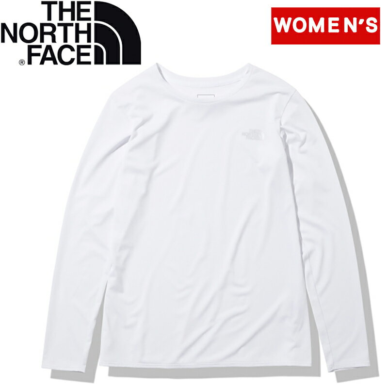 THE NORTH FACE(ザ・ノース・フェイス) 【23春夏】L/S GTD MELANGE CREW(ロングスリーブGTDメランジクルー)ウィメンズ L ホワイト(W) NTW12280