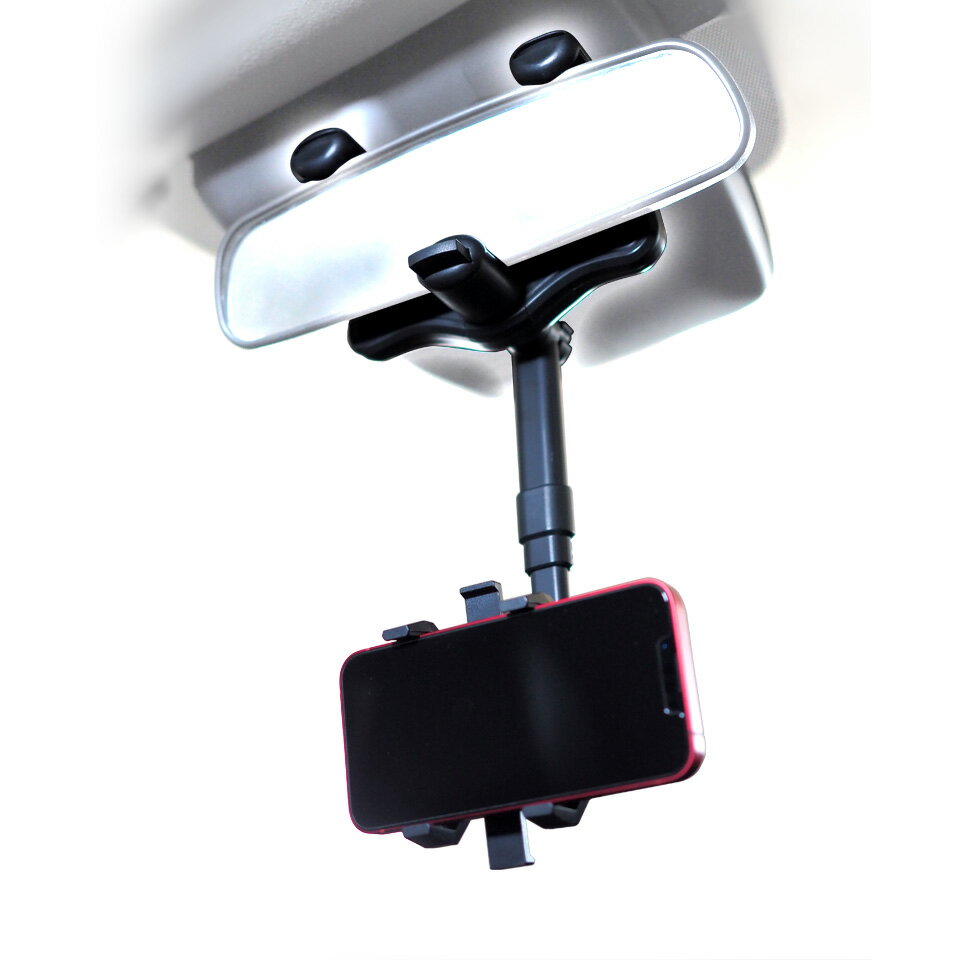 【12/5迄 最大2,000円OFF】 三金商事株式会社(Mitsukin) 伸縮アームスマホホルダー ルームミラー取付 ..