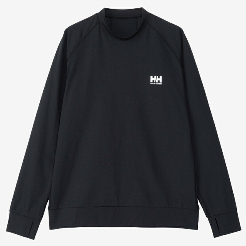 HELLY HANSEN(ヘリーハンセン) 【24春夏】ロングスリーブ ラッシュガード ユニセックス M ブラック(K) HH82407