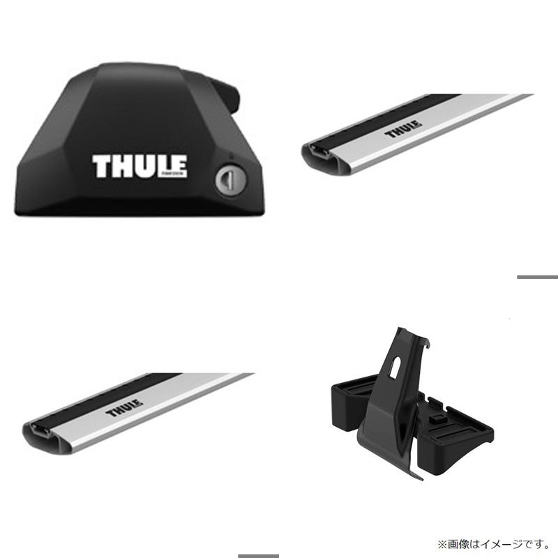 【12/1 最大2,000円OFFクーポン&全品P2】 Thule(スーリー) V90/V90クロスカントリー(ダイレクトレール付)ルーフキャリア【4点セット】/ウイングバーエッジ シルバー 7206+7214+7213+6010