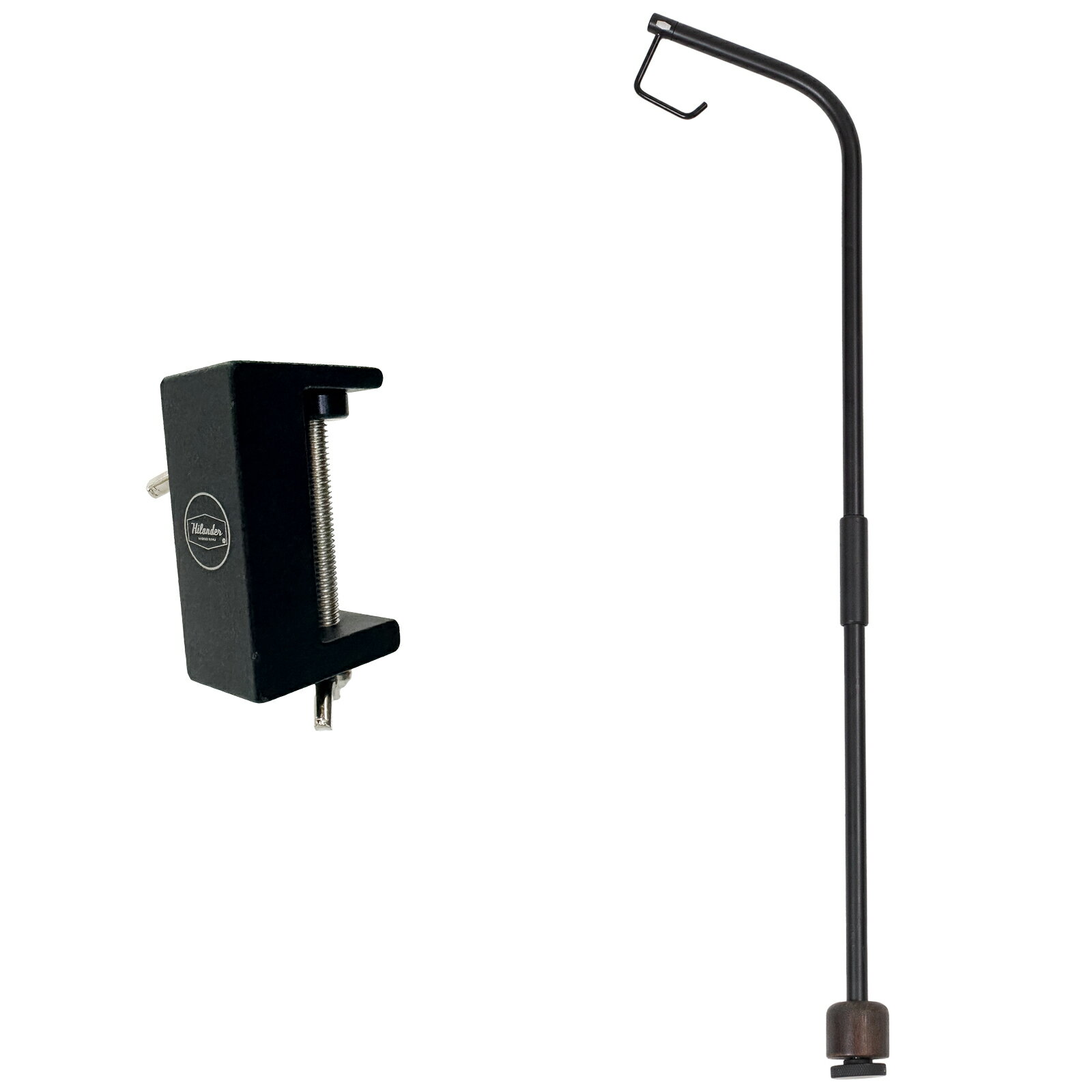 Hilander(ハイランダー) 【お得なセット】ウッドロールトップテーブル用 ランタンスタンド+クランプ【オプション】 HCS-024+HCS-026