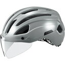 オージーケー カブト(OGK KABUTO) HIKE ハイク ヘルメット シールド付 サイクル/自転車 S/M グレー