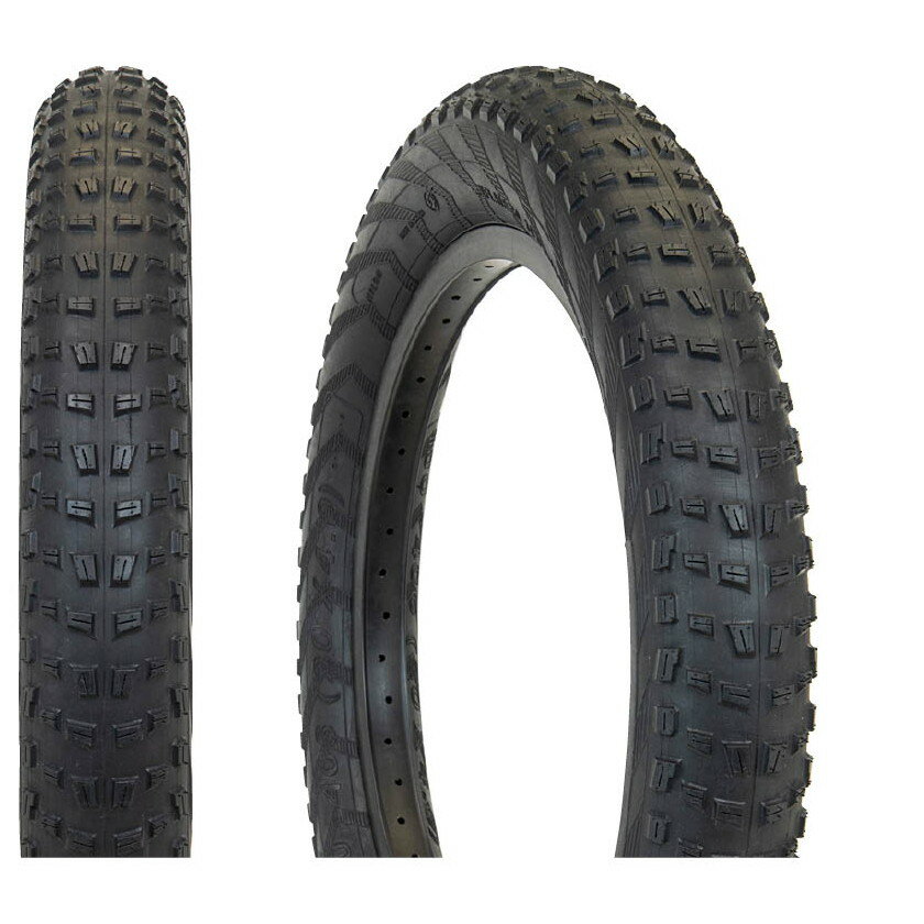 GIZA PRODUCTS(ギザプロダクツ) C-1752 タイヤ MTB/ファットバイク 26×4.00 ブラック(ETRTO:100-559) TIR38701