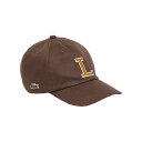 LACOSTE(ラコステ) 【25春夏】コットンツイルLロゴキャップ FREE SHI(ブラウン) RK1251J99