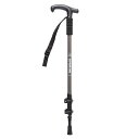 キャプテンスタッグ(CAPTAIN STAG) FB T型トレッキングポール3段type2レバーロック式 チャコールグレー UM-2334