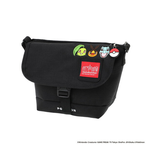 【12/1 最大2,000円OFFクーポン&全品P2】 Manhattan Portage(マンハッタンポーテージ) NYLON MESSENGER BAG (XXS) FZP ポケモン 25 ZA XS Black(1000) MP1603FZPPKMN25ZA