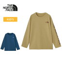 THE NORTH FACE(ザ・ノース・フェイス) ロングスリーブ スリーブ ロゴ ティー キッズ NTJ82413 全2色 全5サイズ(4)