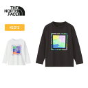 THE NORTH FACE(ザ・ノース・フェイス) ロングスリーブ ゲット モテッド グラフィック ティー キッズ NTJ82470 全2色 全3サイズ