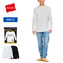Hanes(ヘインズ) スエードニット クルーネックロングスリーブTシャツ HM4-A204 全2色 全3サイズ