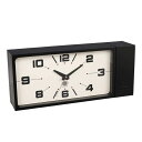 _g _u tFCX NbN N^O H21-0362BK EH[NbN Ǌ|v Dulton DOUBLE FACE CLOCK RECTANGLE BK 187mm 442mm s98mm rO  X JtF X j[N I