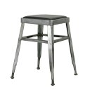 ダルトン ライト スツール DULTON LIGHT-45 STOOL RAW 113-300RW イス チェア インダストリアル おしゃれ スタッキング 積み重ね スチール 座面高 45cm 背もたれ無し リビング ダイニング キッチン 玄関