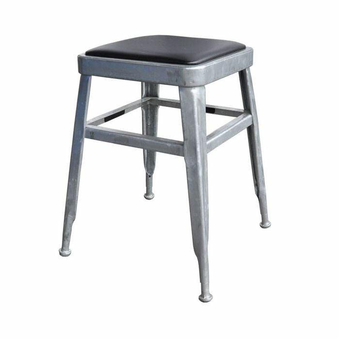 ダルトン ライト スツール DULTON LIGHT-45 STOOL H.D.GALVANIZED 113-300GV イス チェア インダストリアル おしゃれ スタッキング 積み重ね スチール 座面高 45cm 背もたれ無し リビング ダイニング キッチン 玄関