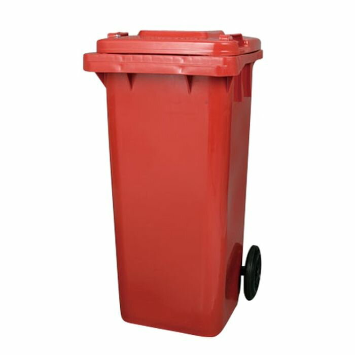 ダルトン プラスチック トラッシュカン 120リットル DULTON PLASTIC TRASH CAN 120L RED PT120RD ゴミ箱 ダストボックス シンプル おしゃれ アメリカンスタイル 120L 高さ94cm 幅46.5cm 奥行56cm キャスター付き 蓋付き 大型 キッチン お店 店舗 屋外 野外