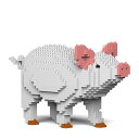 ブタ 01S 立体パズル 組立パズル JEKCA ジェッカブロック ST19ML16 動物 アニマル pig インテリア 置き物 かわいい