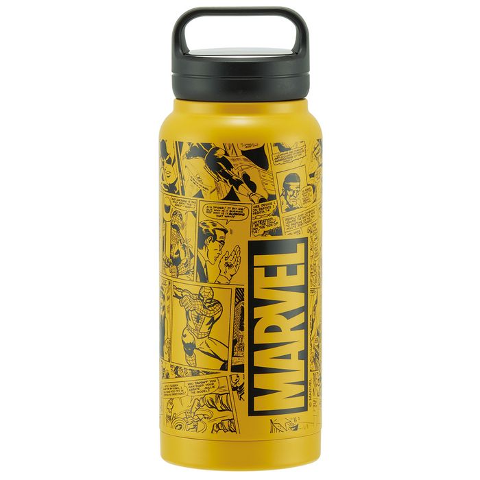 スケーター スクリューハンドルマグボトル 800ml MARVEL マーベル マーブル ステンレス マグボトル 水筒 直飲み 保温 保冷 キャラクターグッズ 学校 部活 スポーツ STSC8