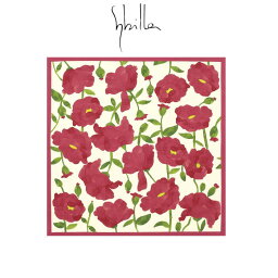 Sybilla 綿二巾ふろしき BRILLANTEZ(ブリヤンテス) レッド 風呂敷 シビラ レディース かわいい 和服 和装 カジュアル