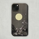 スマホケース / 小原 古邨「満月 に 咲く 梅 の 花 (1900-1936)」 iPhone 全機種対応 14 13 12 11 SE Pro Max Plus mini ケース カバー うめ 月 名月 春 夜 和 和風 和モダン 日本画 絵画 アート レトロ マット ペア 個性的 おもしろ