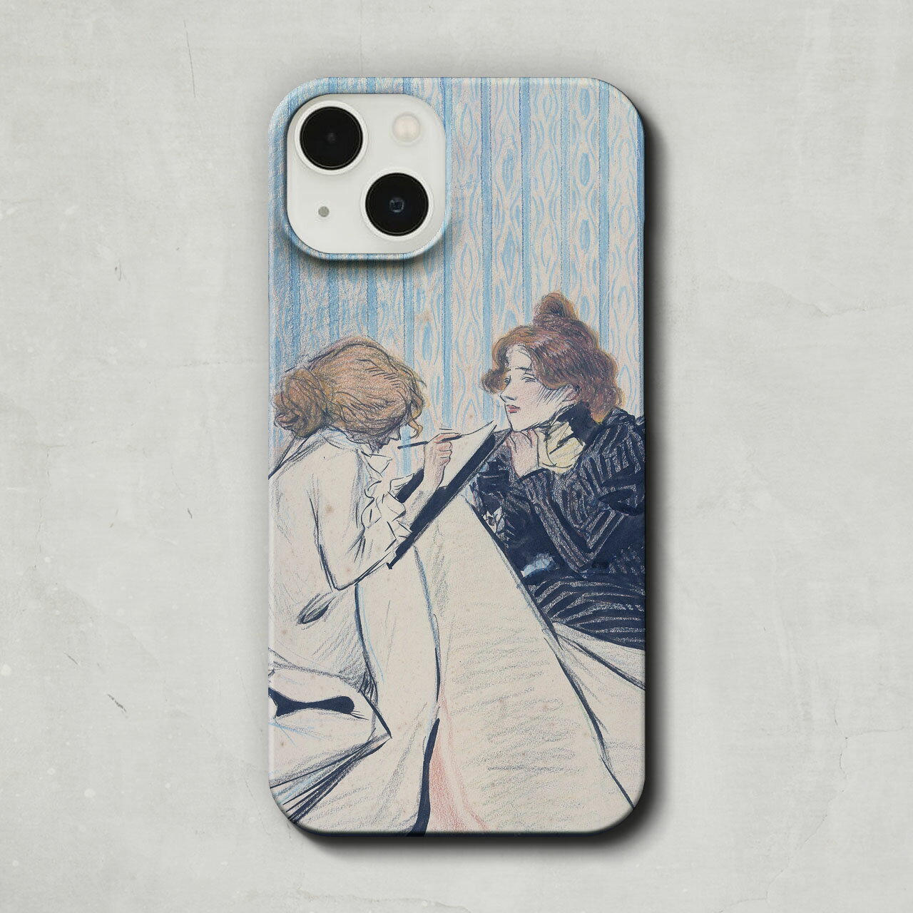 スマホケース / アレクサンドル スタンラン「ドミトリー の二人の 女性 (1892-1897)」  ...
