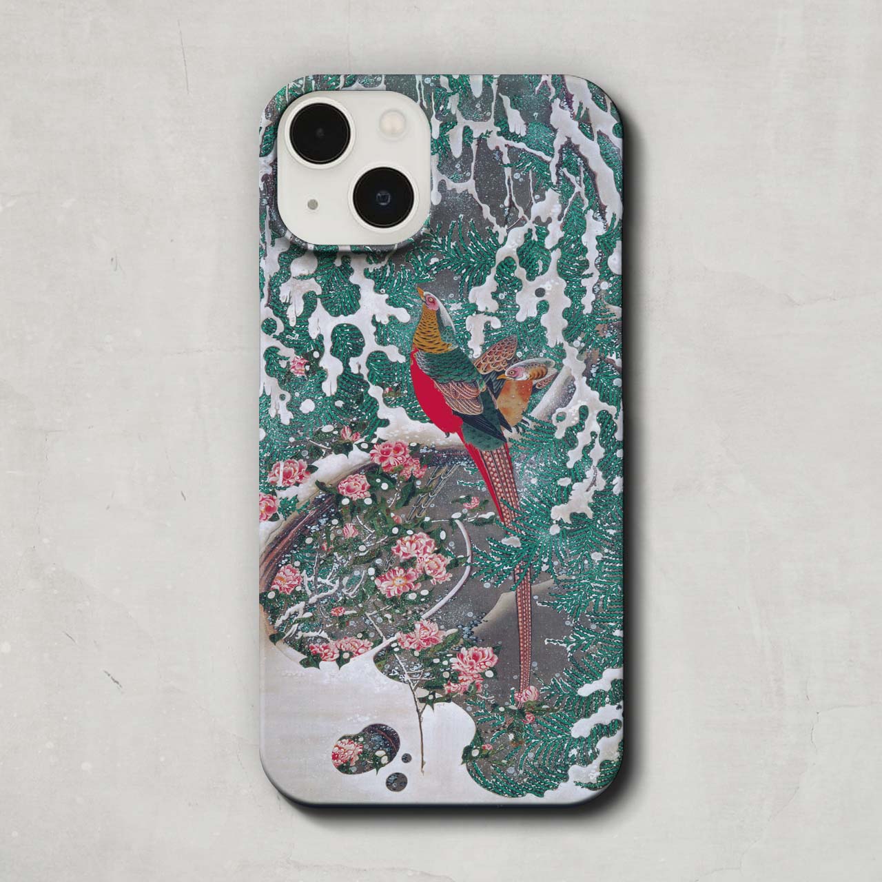 スマホケース / 伊藤 若冲「雪中錦鶏図 (1761-1765)」 iPhone 全機種対応 17  ...