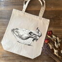 トートバッグ / ジャン ベルナール「牛の頭蓋骨-横 (1816)」 カバン キャンバス 帆布 うし 牛 ウシ 骨 スカル 動物 アニマル 絵画 アート レトロ マット ペア 個性的 おもしろ