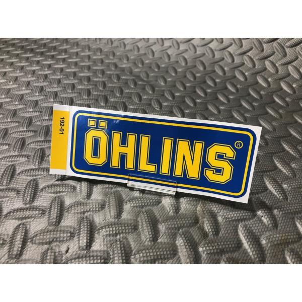栃木発★ オーリンズ ohlins 正規品 青 黄 小 ブルー イエロー 125×50mm 検) 足廻り ショック サスペンション アブソーバー ダンパー 等に！AP ロッキード アールズ ブレンボ エンドレス ビルシュタイン YSS クァンタム アーム シャフト