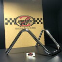 ★ゼットファーザー製★ アップハン シボリ 30cm Φ22.2mm Φ7/8in ハンドル バー 10000039 検) クローム メッキ シルバー 銀 ミリ...