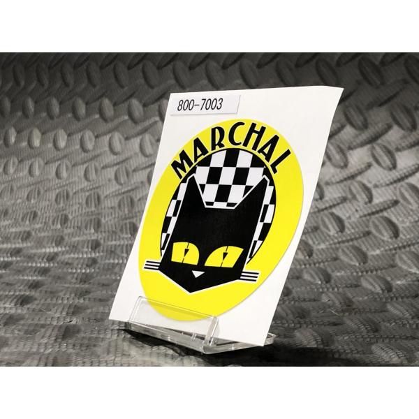 樂天商城 - 栃木発★ SEV MARCHAL 正規品 マーシャルステッカー 丸型 イエロー 直径64mm 白 黒 黄 ブラック ホワイト チェッカー 検) 耐候 野外 使用可 フェンダー ロケット カウル ガラス スクリーン Marchal シビエ ルーカス ロゴ CIBIE デカール シール Bosozoku style Kaido racer