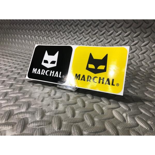 樂天商城 - 栃木発★ マーシャル SEV MARCHAL 正規品 ステッカー イエロー＆ブラック 大 90mm × 72mm 黄 黒 検) 耐候 野外 使用可 フェンダー ロケット カウル ガラス スクリーン Marchal シビエ ルーカス ロゴ CIBIE デカール シール Bosozoku style Kaido racer