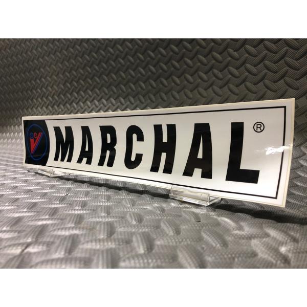 樂天商城 - 栃木発★ マーシャル SEV MARCHAL 正規品 ステッカー ロゴタイプ ホワイト 大 黒 白 青 赤 360mm × 72mm 検) 耐候 野外 使用可 フェンダー ロケット カウル ガラス スクリーン 等 シール Marchal シビエ ルーカス ロゴ CIBIE デカール シール Bosozoku style Kaido racer