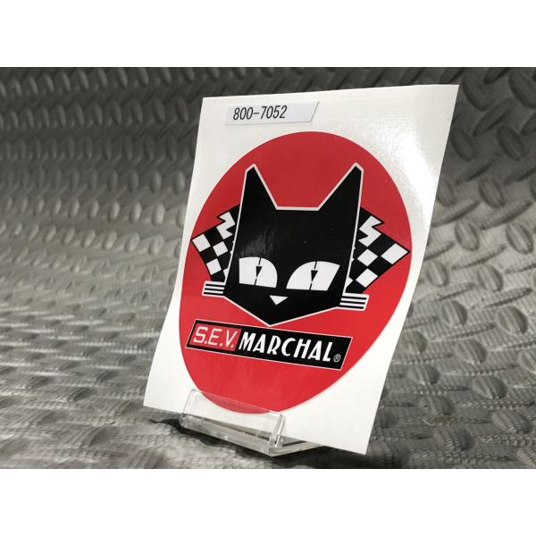 樂天商城 - 栃木発★ SEV MARCHAL 正規品 マーシャルステッカー 赤丸 白黒 直径80mm 赤 猫 フラッグ シール 検) 耐候 野外 使用可 フェンダー ロケット カウル ガラス スクリーン 等 シール Marchal シビエ ルーカス ロゴ CIBIE デカール シール Bosozoku style Kaido racer