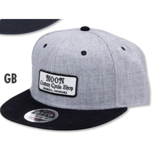 店頭在庫有★ MOON Custom Cycle Shop フラット ハット バイザー キャップ グレー ブラック 灰 黒 CM138 検) MOONEYES ムーン アイズ エクイップド メーカー ロゴ ユニセックス 男性 女性 メンズ ウィメンズ レディース ニューエラ OTTO 帽子 オシャレ かわいい かっこいい