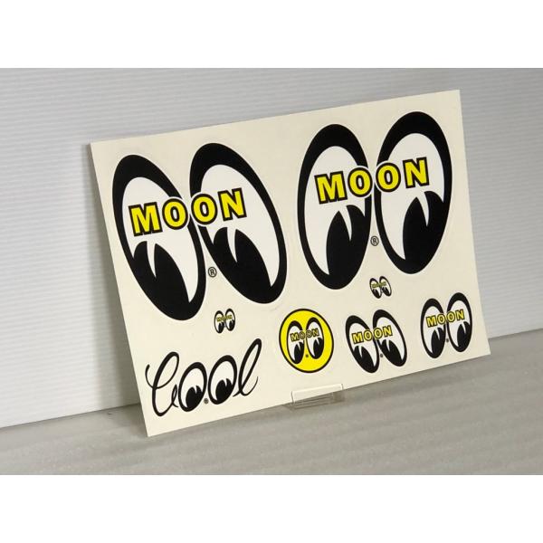 ★ 8 EYES Sticker Sheet アイボール ステッカー アソート 色々入った1シート 検)ムーンアイズ デコ アイフォン スマホ 工具箱 スクリーン ガラス ステッカーボム 乱貼り ムーン アイズ ラットフィンク ロードランナー クレイスミス ホットロッド ローライダー トラッキン