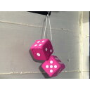 店頭在庫有★Life is a gamble★ ルームミラー ハンギング ファジー ダイス ピンク 桃 FD003 dice 検) ミラー mirror ハイエース ジムニー ランクル パジェロ ジープ インパラ ローライダー ダットラ ハイラックス トラック ワゴン マーク2 クラウン バン アルト ミラ N R