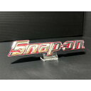 *正規品* スナップオン Snap-on エンブレム ダイキャスト 金属製 シルバー 赤 レッド 検)皆んな結構貼ってます★ エンブレム 工具箱 キャビネット ...