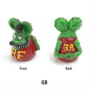 在庫有★ MOONEYES ラットフィンク エア バルブ キャップ 緑 グリーン 検) ムーン アイズ エド ロス Ed Roth ホットロッド ローライダー ...