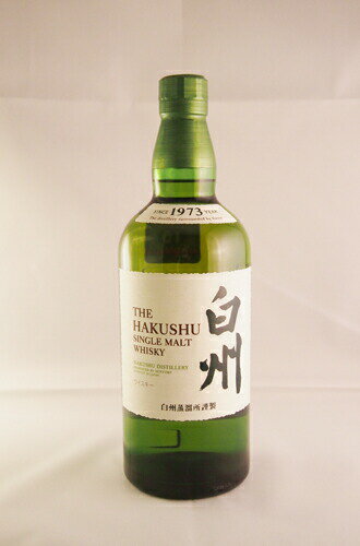 サントリー シングルモルトウイスキー 白州 NV 43度 SUNTORY THE HAKUSHU SINGLE MALT WHISKY HAKUSHU DISTILLERY since1973