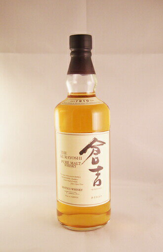 マツイ ピュアモルトウイスキー 倉吉 43度 THE KURAYOSHI PURE MALT WHISKY KURAYOSHI Distillery SINCE 1910 YEAR