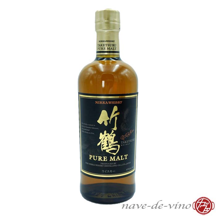 ニッカウヰスキー 竹鶴 ピュアモルト NV 黒ラベル (旧ラベル) 43度 NIKKA WHISKY TAKETSURU PURE MALT WHISKY