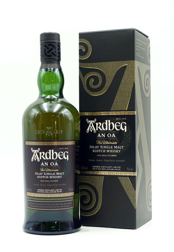 アードベッグ アン オー 46.6° アイラ シングルモルト スコッチウイスキー 【正規品:専用箱入】 ARDBEG AN OA 46.6° ISLAY SINGLE MALT SCOTCH WHISKY NON CHILL-FILTERED