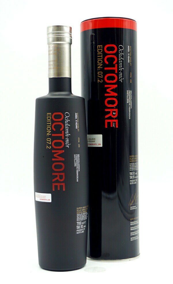 オクトモア 07.2 58.5度 【並行輸入品:専用カートン有】 OCTOMORE EDITION 07.2 58.5% ISLAY SINGLE MALT SCOTCH WHISKY