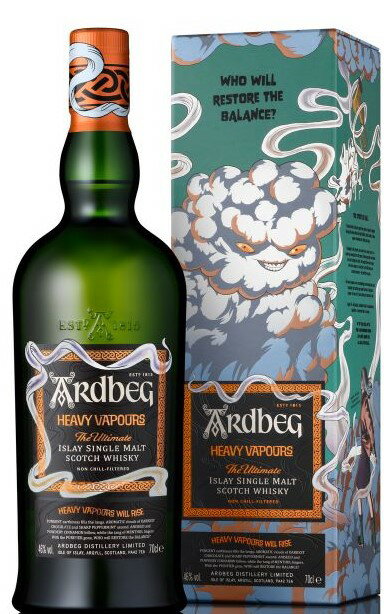 アードベッグ ヘビー ヴェーパー 46° 700ml 【正規限定専用箱入】ARDBEG　 HEAVY VAPOURS 46° 700ml ISLAY SINGLE MALT SCOTCH WHISKY NON CHILL-FILTERED LIMITED EDITIONのサムネイル
