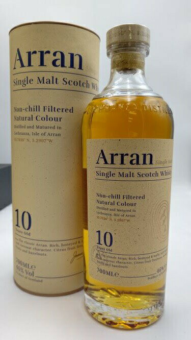 アラン モルト 10年 46° 700ml 【正規品 専用カートン入り】Arran Malt 10Y 46° 700ml SINGLE MALT SCOTCH WHISKY