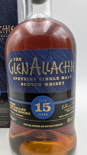 グレンアラヒー 15年 46°  700ml【正規限定専用箱付】GLENALLACHIE 15Y 46% 700ml SINGLE MALT SCOTCH WHISKY