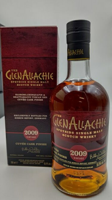 グレンアラヒー 2009 キュヴェ カスク フィニッシュ 55.9° 700ml【並行限定品:専用箱付】GLENALLACHIE 2009 CUVEE CASK FINISH 55.9% 700ml SINGLE MALT SCOTCH WHISKY