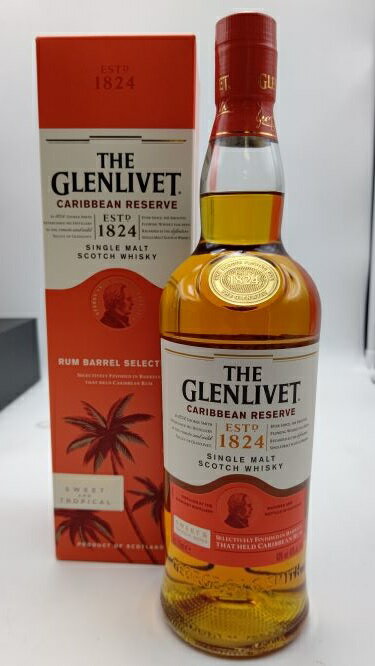 ザ グレンリベット カリビアン リザーブ 40° 700ml【並行輸入限定品 専用箱入り】THE GLENLIVET CARIBBEAN RESERVE 40° 700mlSINGLE MALT SCOTCH WHISKY