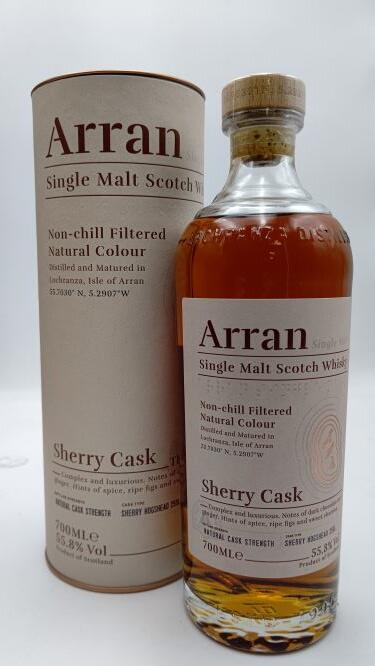 アラン シェリー カスク 55.8° 700ml 【並行品 専用カートン入り】Arran Sherry Cask 55.8° 700ml SINGLE MALT SCOTCH WHISKY