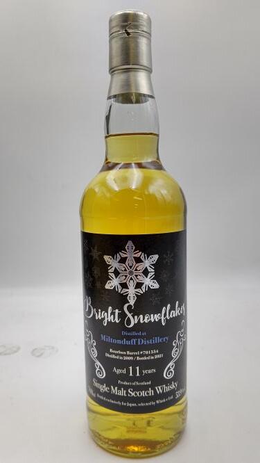 スノーフレーク ミルトンダフ 2009 11年 バーボンバレル 53.9° 700ml 【限定品】 Bright Snowflakes MILTONDUFF 2009 11Y Bourbon Barrel 53.9° 700ml SINGLE MALT SCOTCH WHISKY