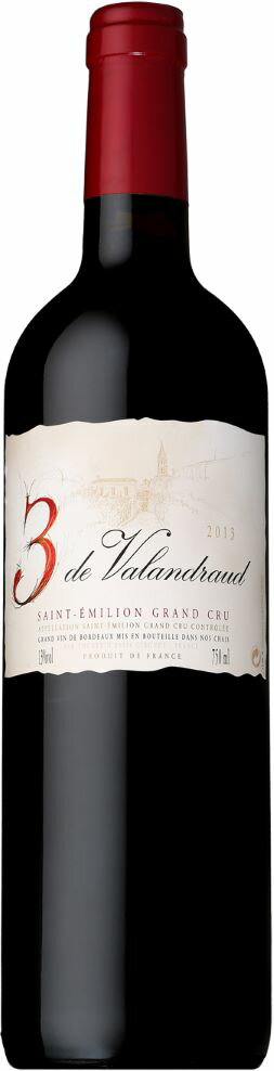 トロワ ド ヴァランドロー　20133 DE VALANDRAUD 　SAINT EMILION GRAND CRU【赤/フルボディ】