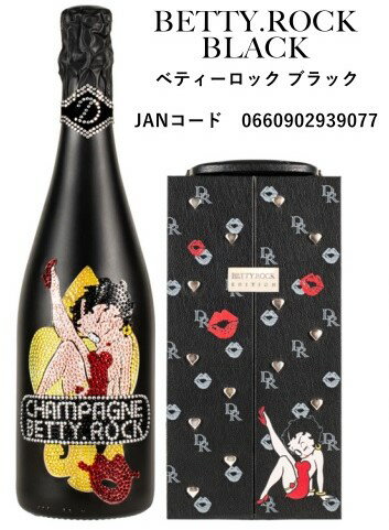 ディー ロック ベティ ロック ブラック (限定品 専用レザーBOX入り)Champagne D.Rock BETTY ROCK Black Luminous 【白泡/やや甘口】